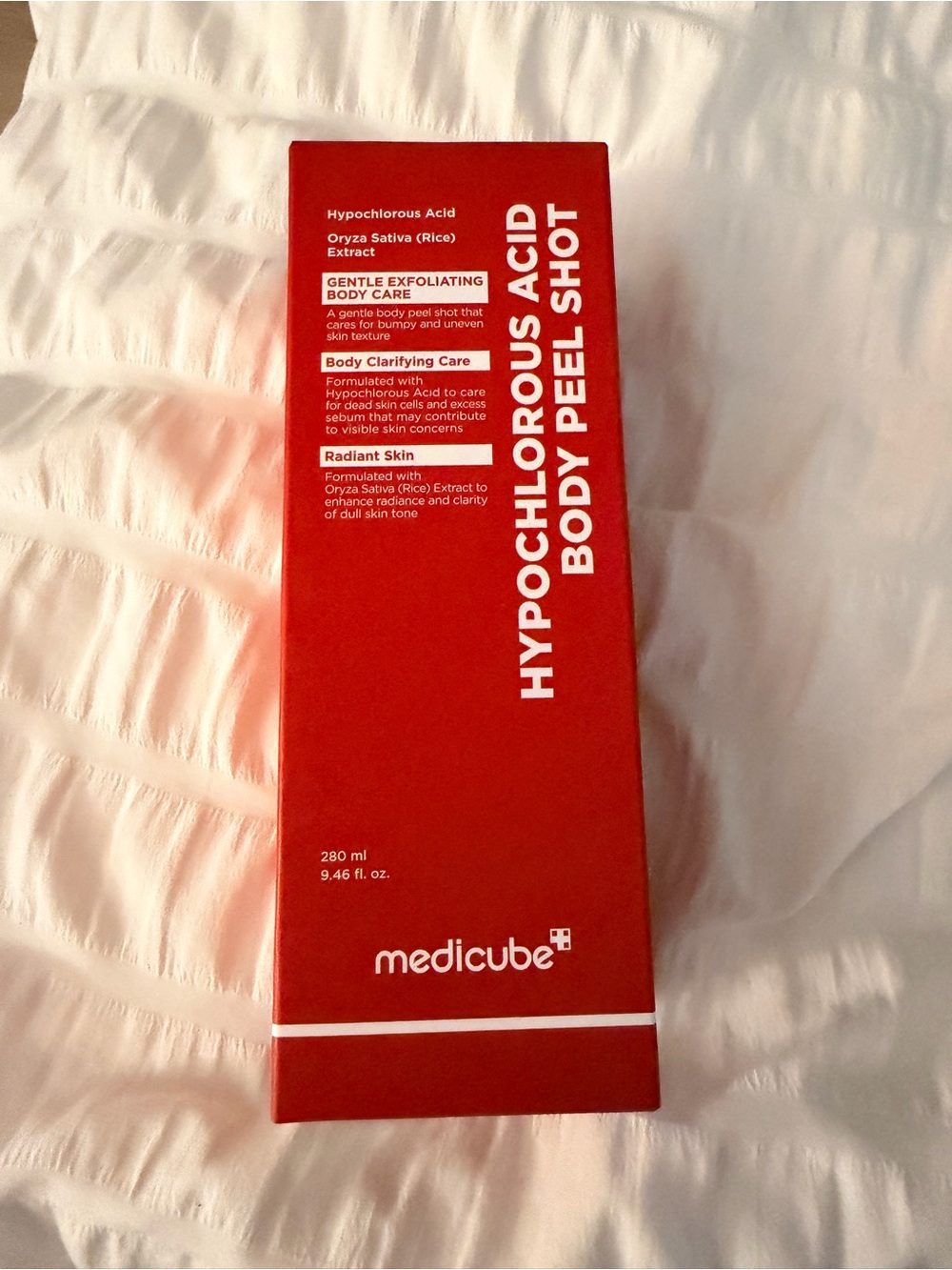 Medicube Hypochlorous Acid Body Peel Shot — Red Exfoliating Body Care